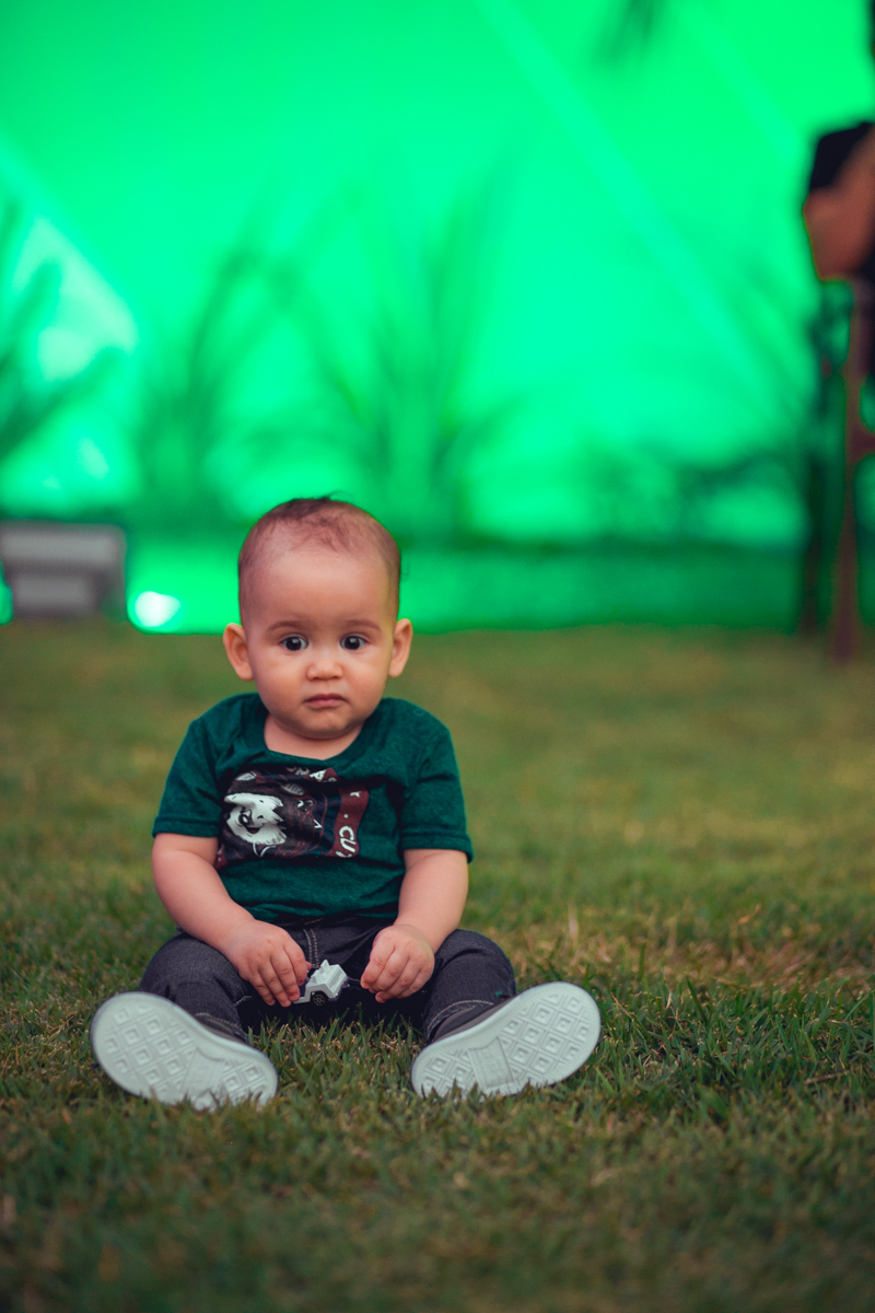 aniversariante pousando pra foto