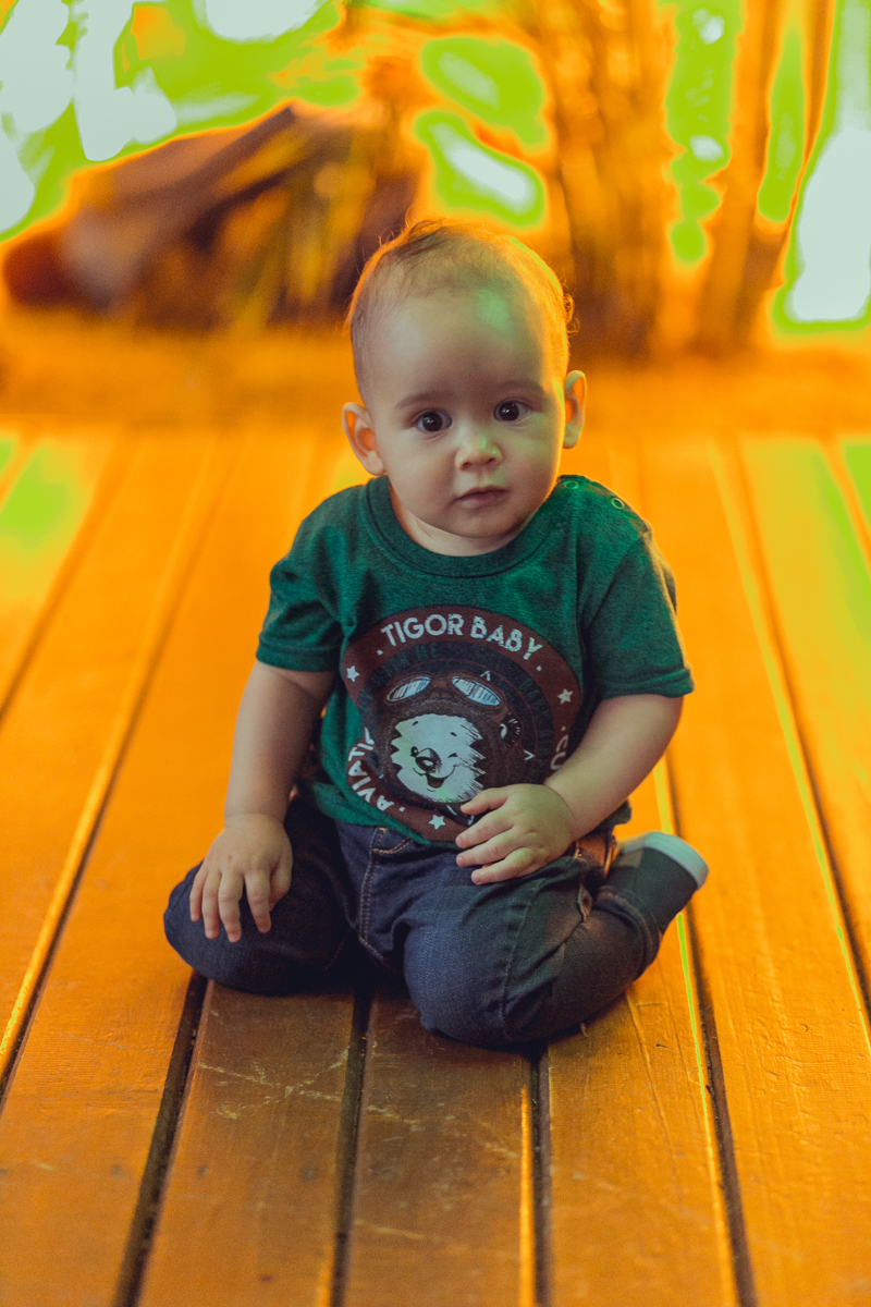 aniversariante aproveitando a festa de 01 ano