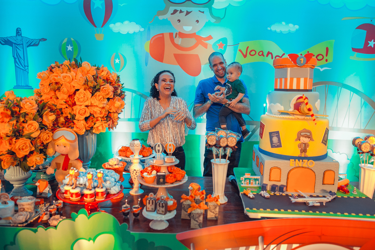 parabens com amor em festa infantil