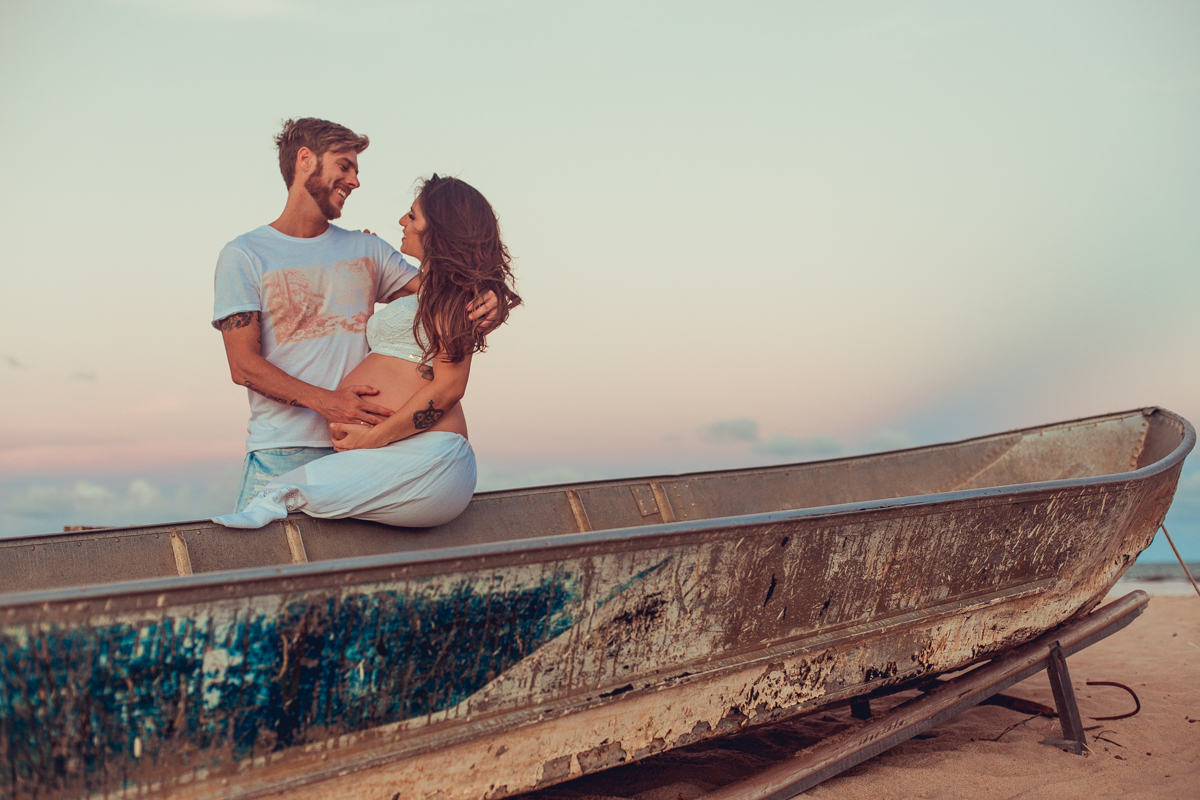 ensaio gestante salvador barco fotos criativas e diferentes