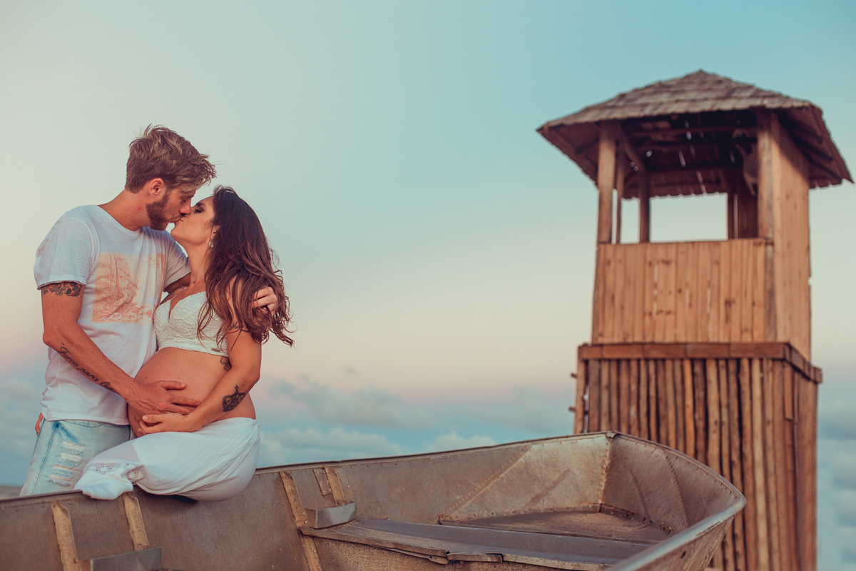 ensaio gestante salvador senhoritas fotografia barco na praia de buraquinho ideia de foto
