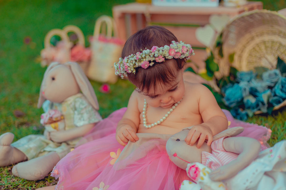 aniversario infantil fotografia smash the cake salvador jardim encantado flores passaros borboletas