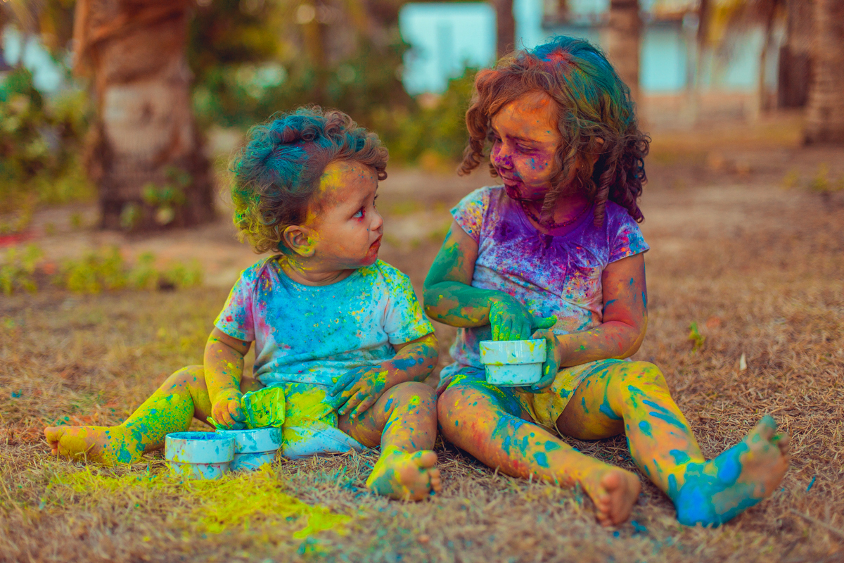 zim colors tinta em pó ensaio infantil