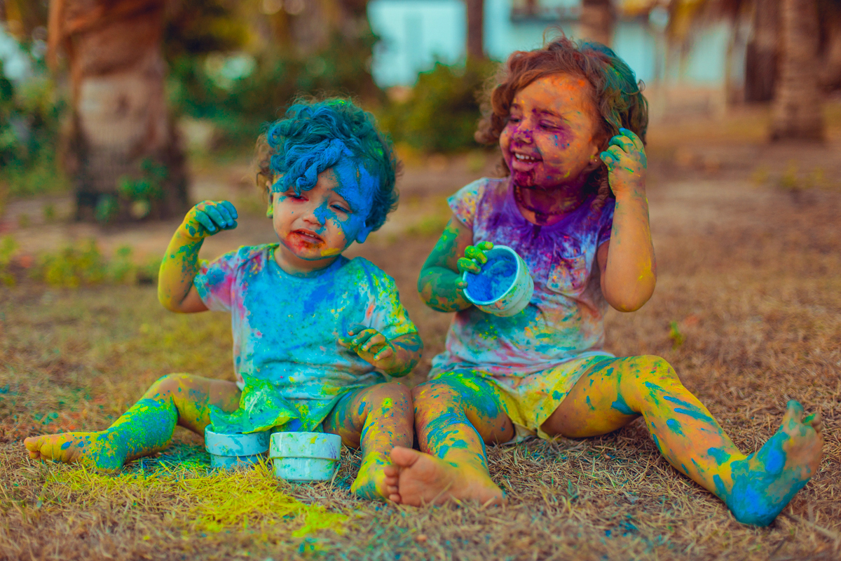 zim colors tinta em pó ensaio infantil