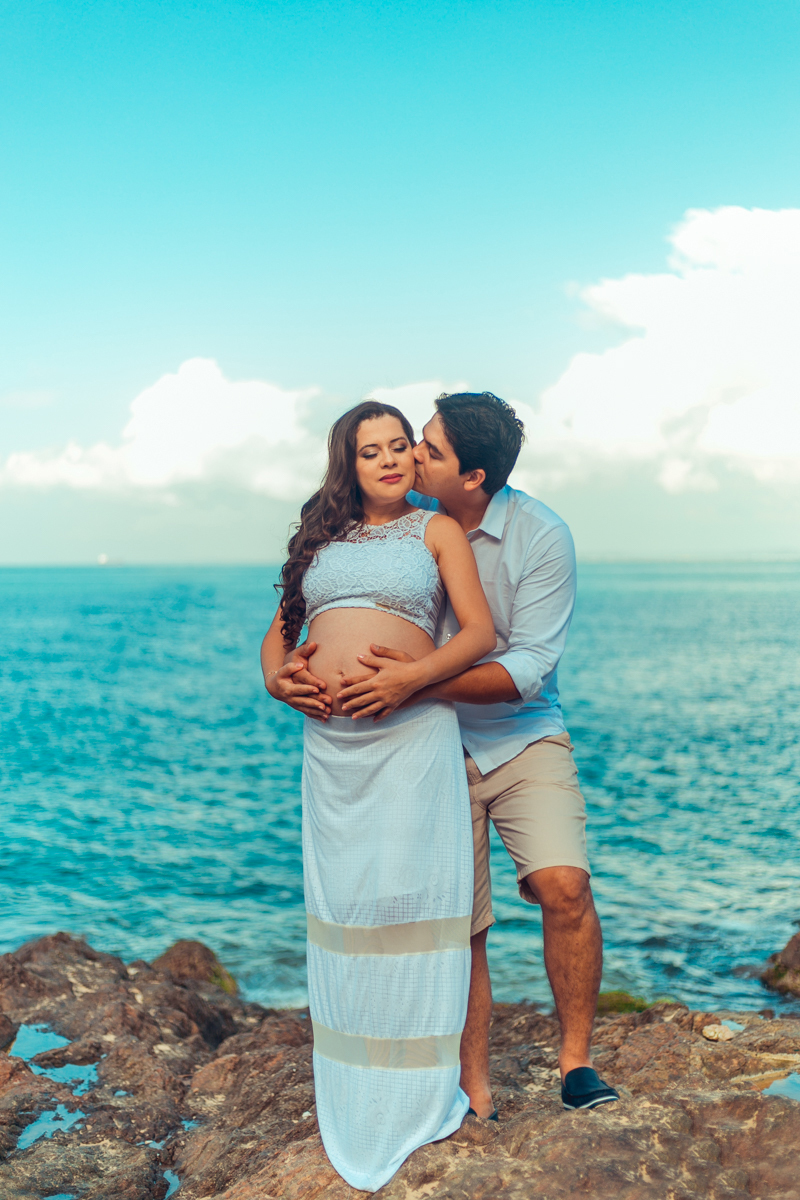 ensaio de gestante na praia da barra senhoritas fotografia gravida