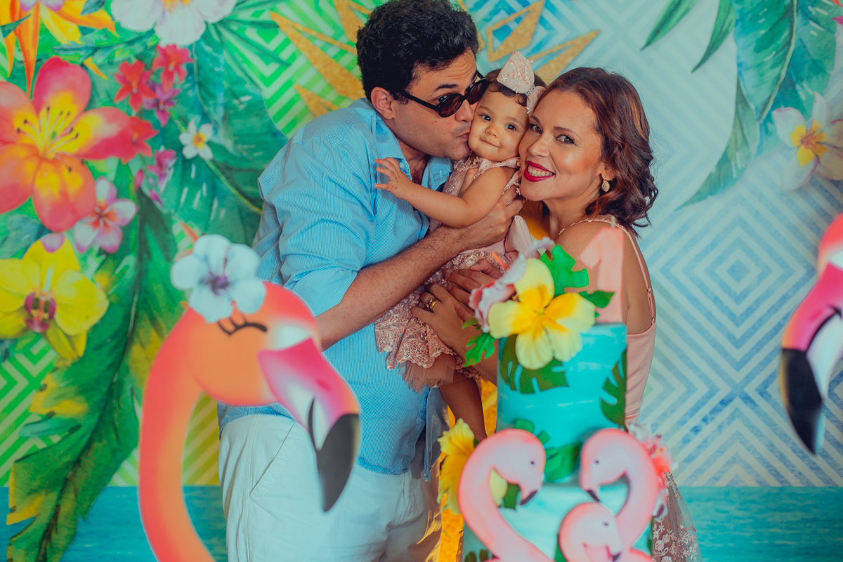 decoração aniversario paradise flamingo flamingos pool party tropical salvador infantil 1 ano ideias criativas foto fotografo fotografia senhoritas pais