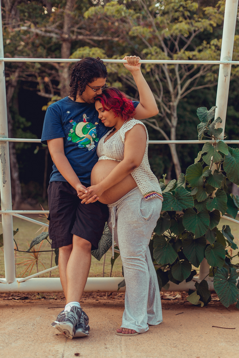 Ensaio Gestante Fotografia grávida parque da cidade salvador Senhoritas natureza natural poses criativas