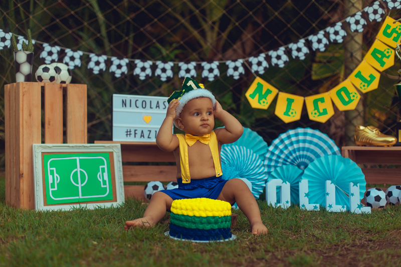 smash the cake fruit salvador fotografia infnatil copa futebol brasil