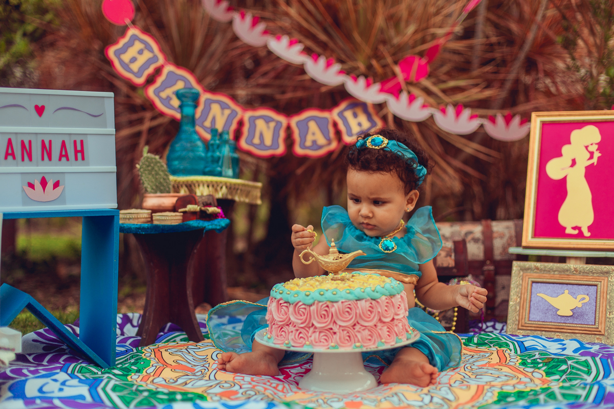 smash the cake jasmine disney flor de lotus criativo colorido diferente fotografia foto infantil salvador senhoritas fotografa fotografo mandala bolo fantasia lampada magica genio