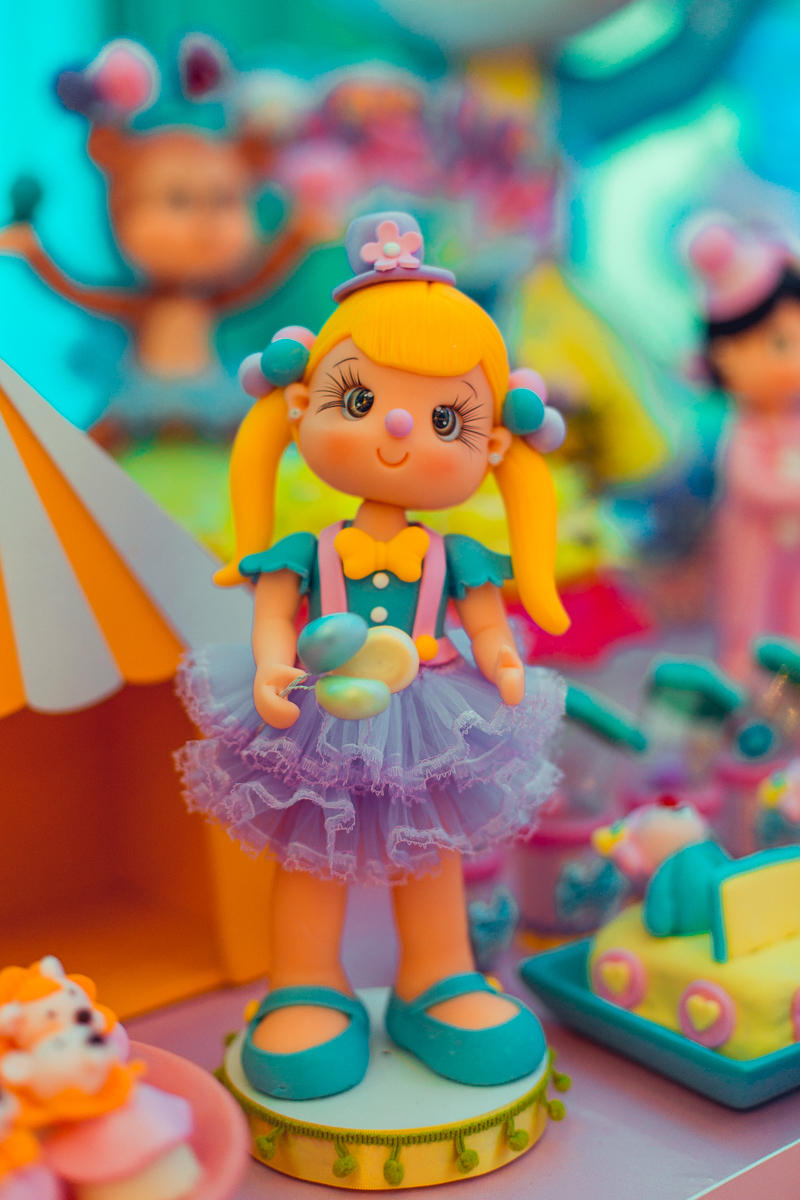 aniversario infantil senhoritas fotografia aloha gestante festa circo circus decoração menina feminina personalizados decor criativa doces bolo biscuit feltro salvador