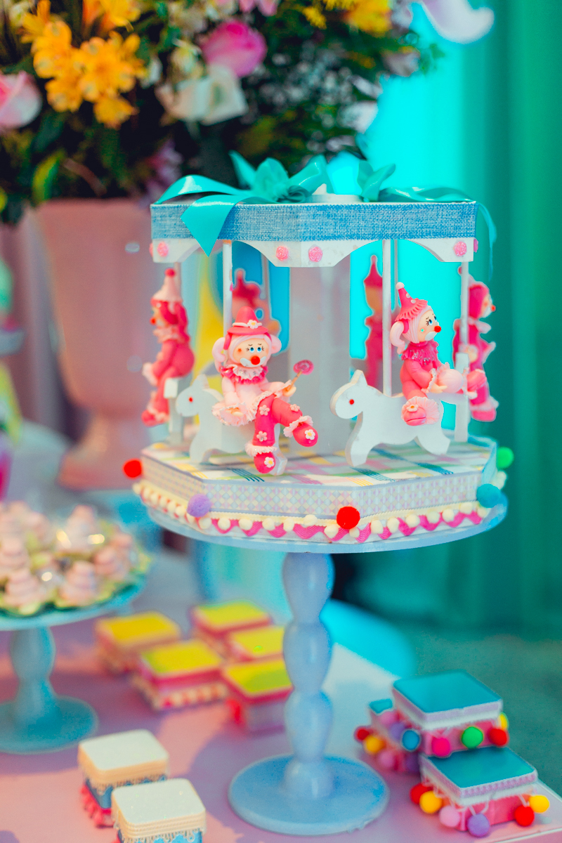 aniversario infantil senhoritas fotografia aloha gestante festa circo circus decoração menina feminina personalizados decor criativa doces bolo biscuit feltro salvador