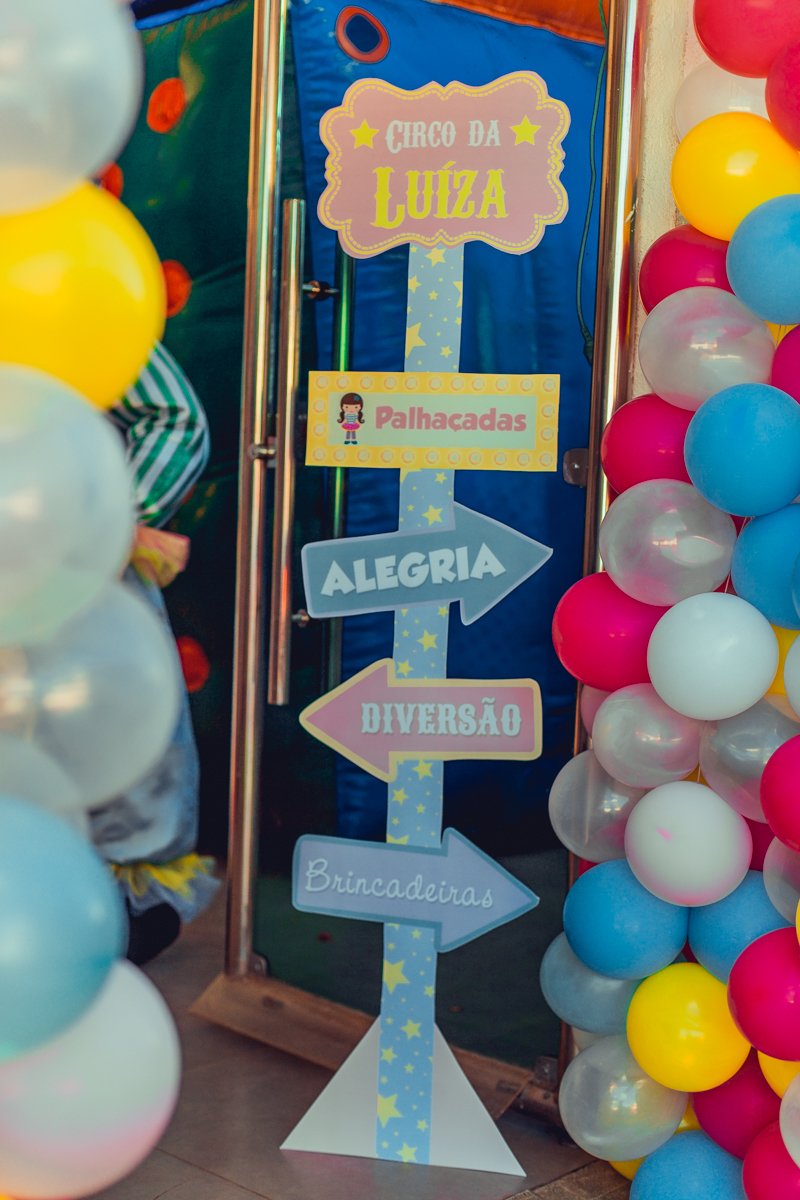 aniversario infantil senhoritas fotografia aloha gestante festa circo circus decoração menina feminina personalizados decor criativa doces