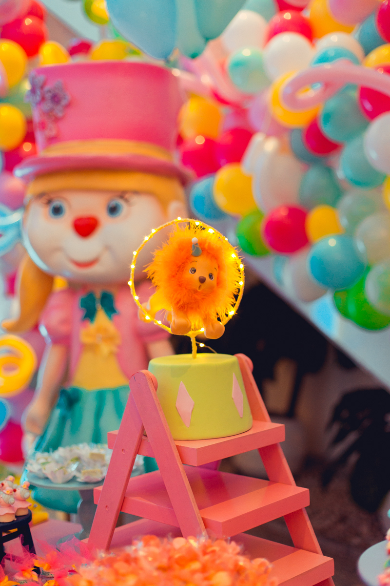 aniversario infantil senhoritas fotografia aloha gestante festa circo circus decoração menina feminina personalizados decor criativa doces bolo biscuit feltro