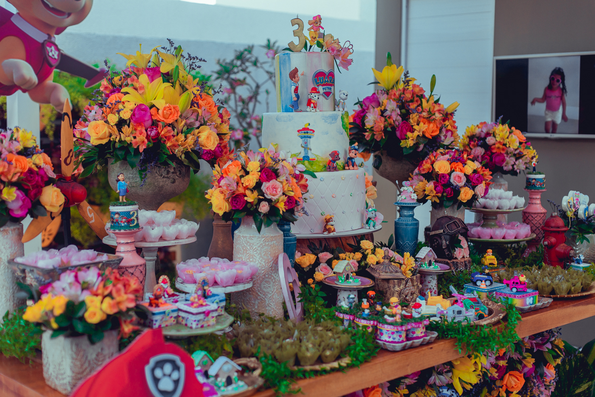 senhoritas ludy siqueira aniversario infantil fotografia fotografa festa patrulha canina decor decoração tema salvador foto album book melhor criativa diferente ideias ideia