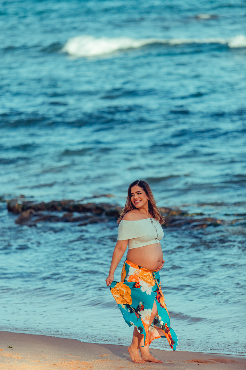 roupas para ensaio de gestante na praia
