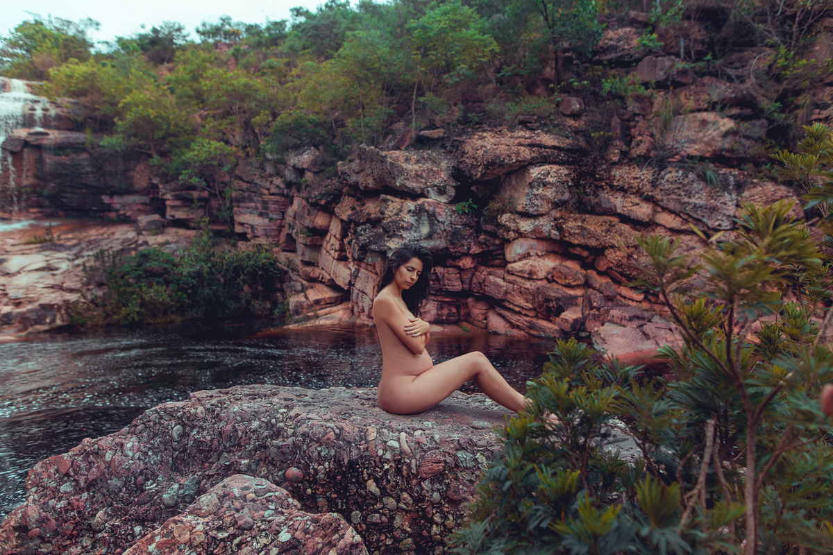 senhoritas fotografia ensaio gestante gravida gravidez chapada diamantina salvador natureza nu cachoeira espontanea book foto fotografa fotografo