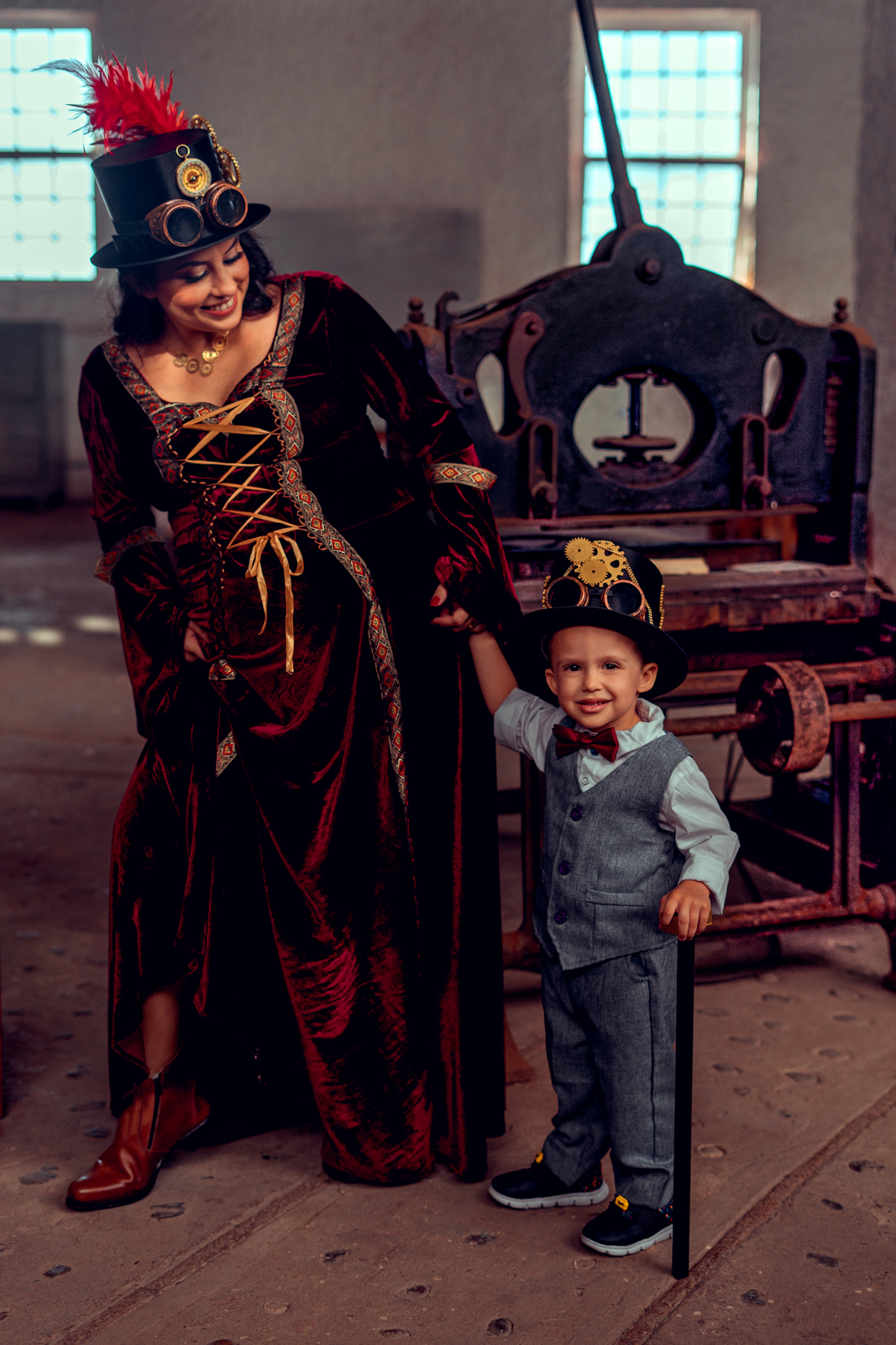 steampunk ensaio gestante salvador fotografia senhoritas mam salvador museu de arte moderna gravida gravidez 