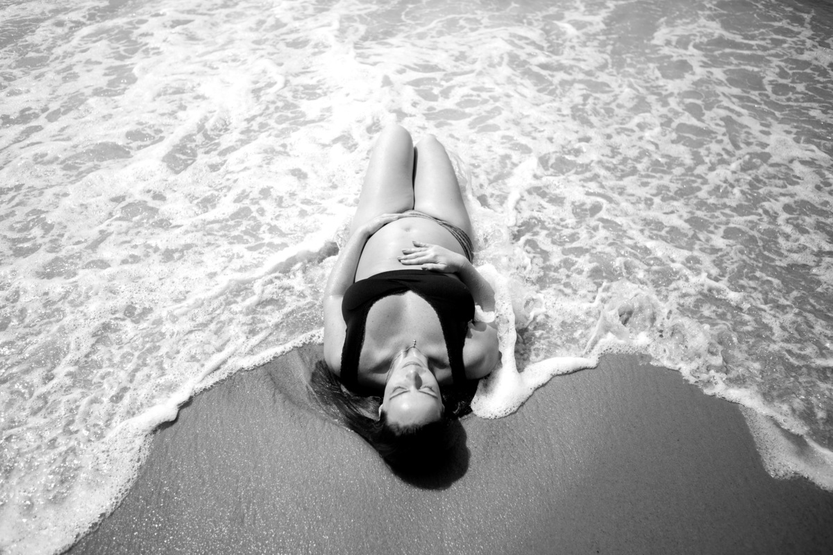 Ensaio gestante na Praia Vermelha no Rio de Janeiro