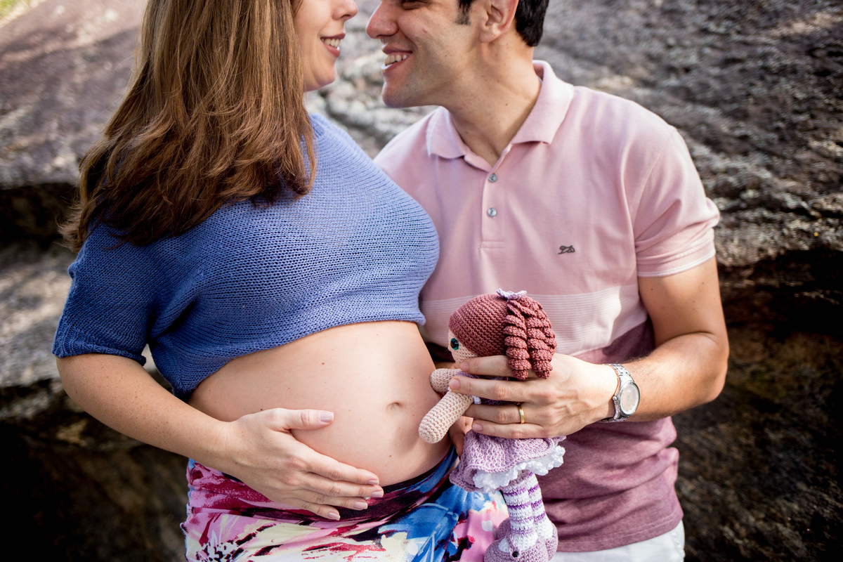 Ensaio gestante na Praia Vermelha no Rio de Janeiro