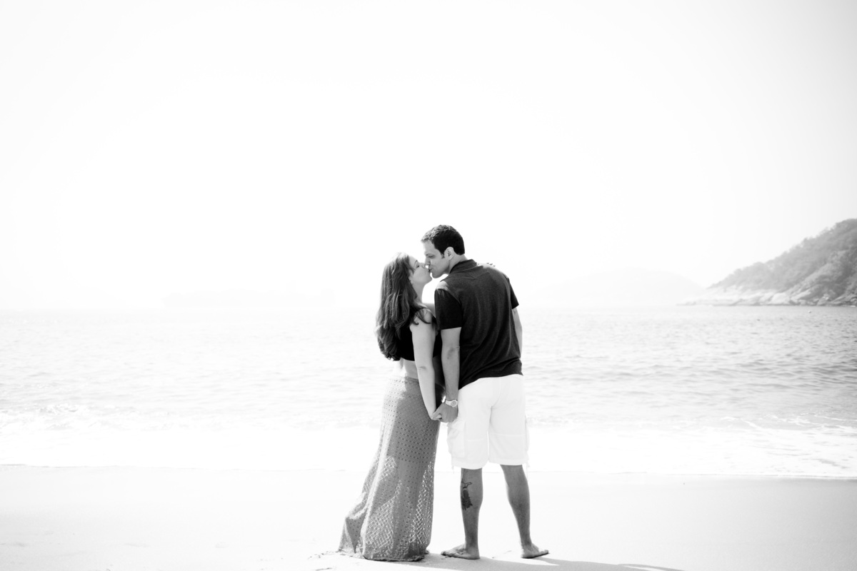 Ensaio gestante na Praia Vermelha no Rio de Janeiro