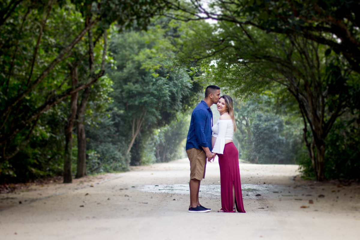 ensaio de gestante no bosque da barra