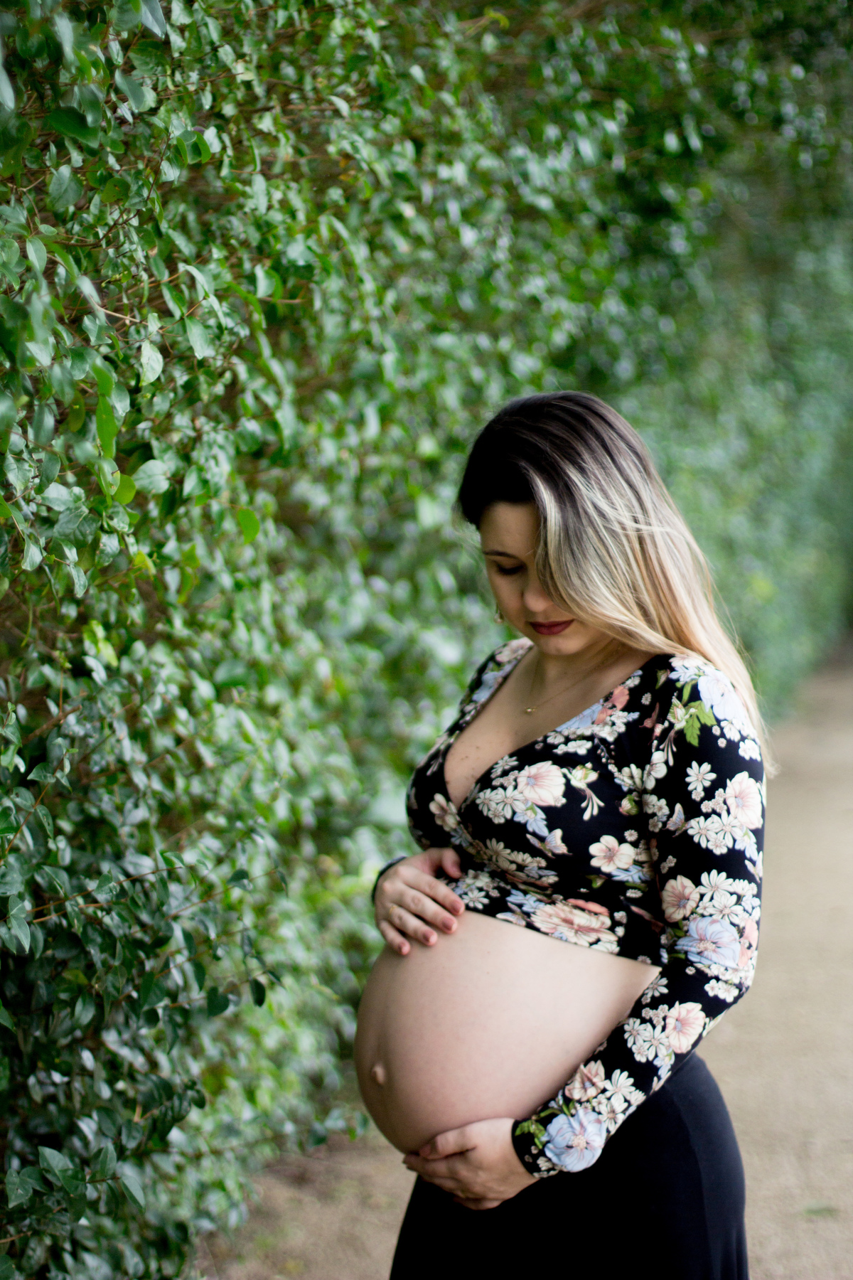 ensaio de gestante no bosque da barra