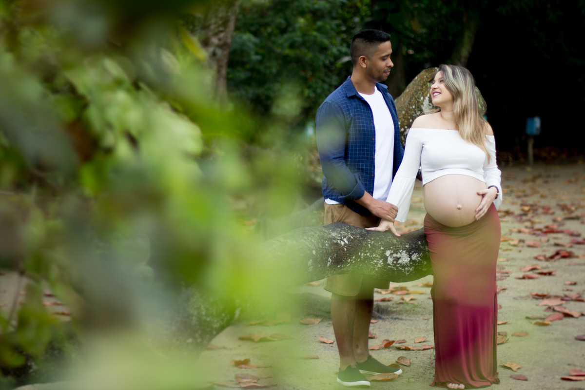 ensaio de gestante no bosque da barra