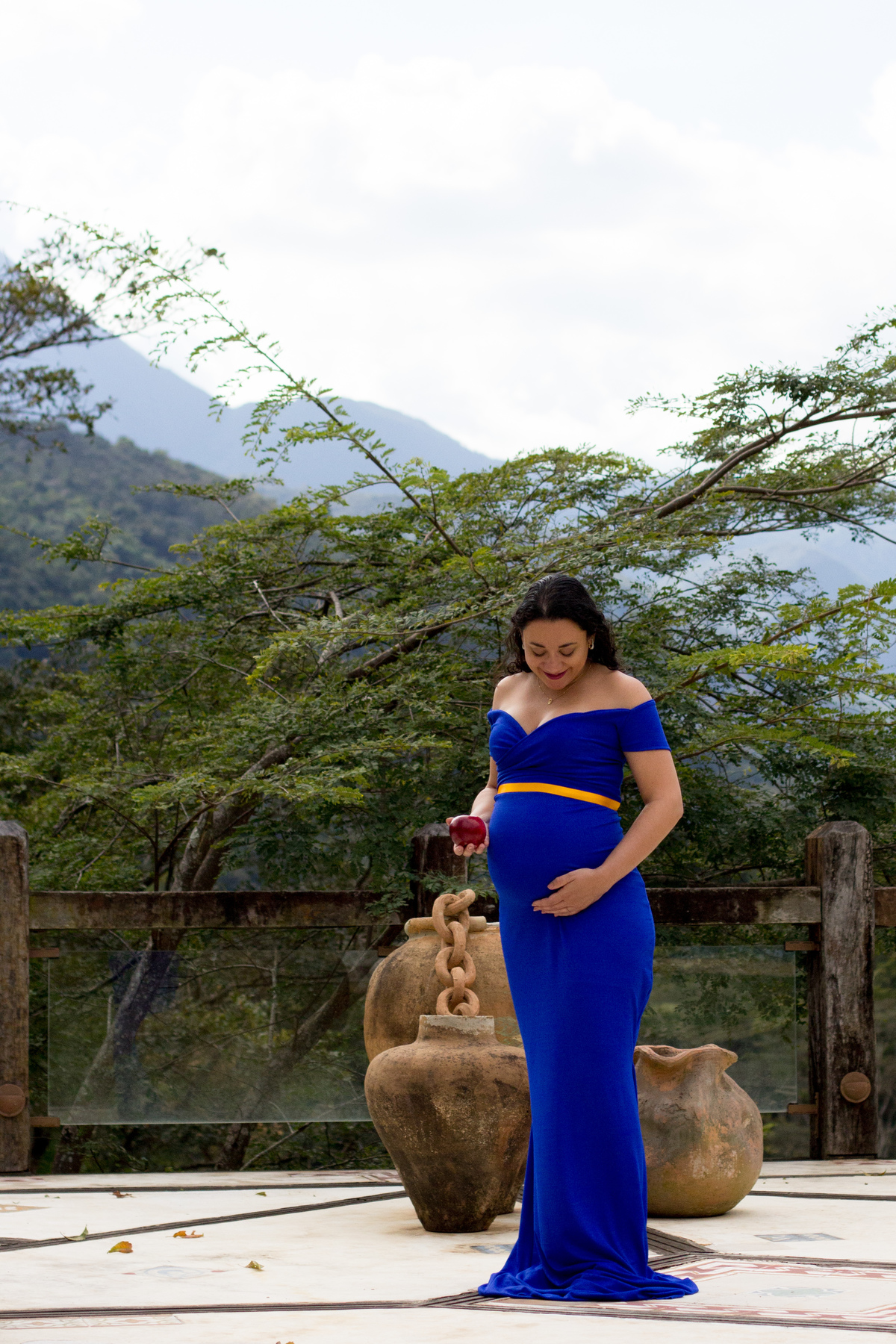 ensaio gestante quinta da paz resort temático branca de neve