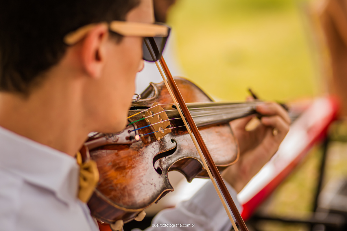 músicos no momento da cerimonia