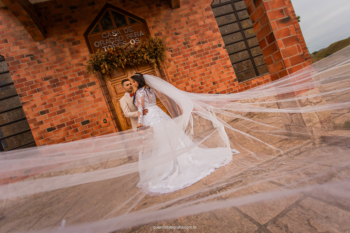Fotos do casal após a cerimonia