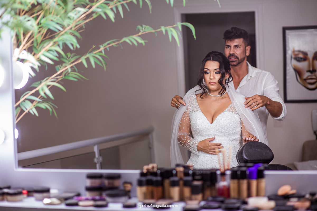 casamento noiva se arrumando