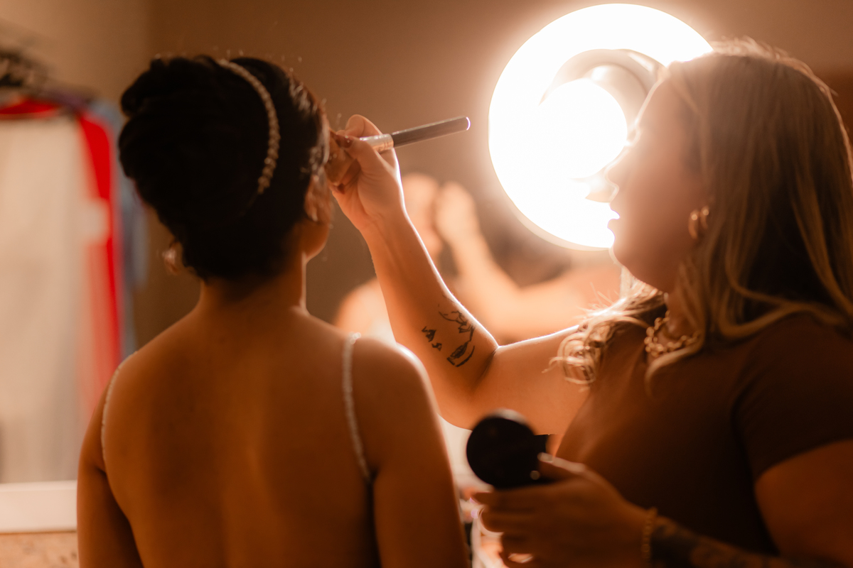 noiva casamento making of