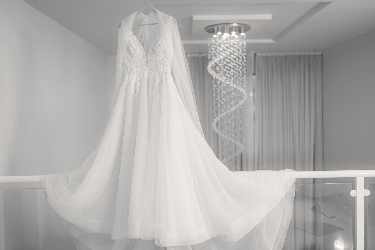 vestido de noiva e maquiagem da noiva