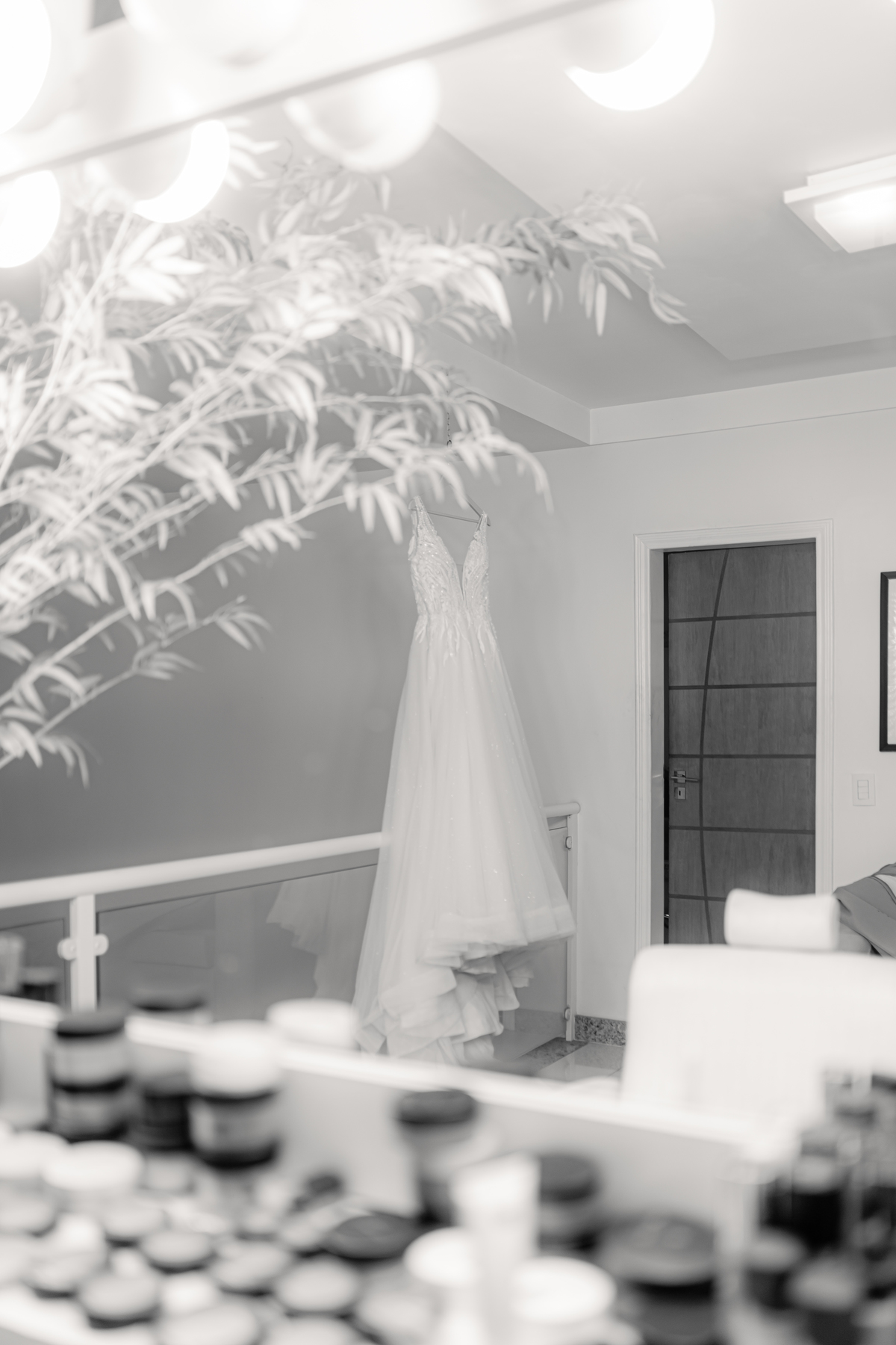 vestido de noiva e maquiagem da noiva