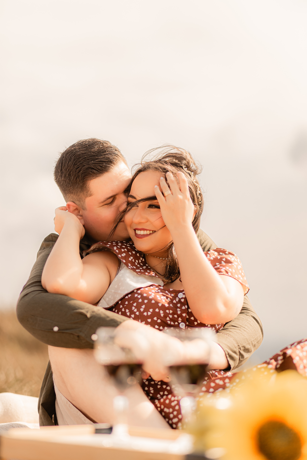 ensaio casal pré wedding paisagem campo