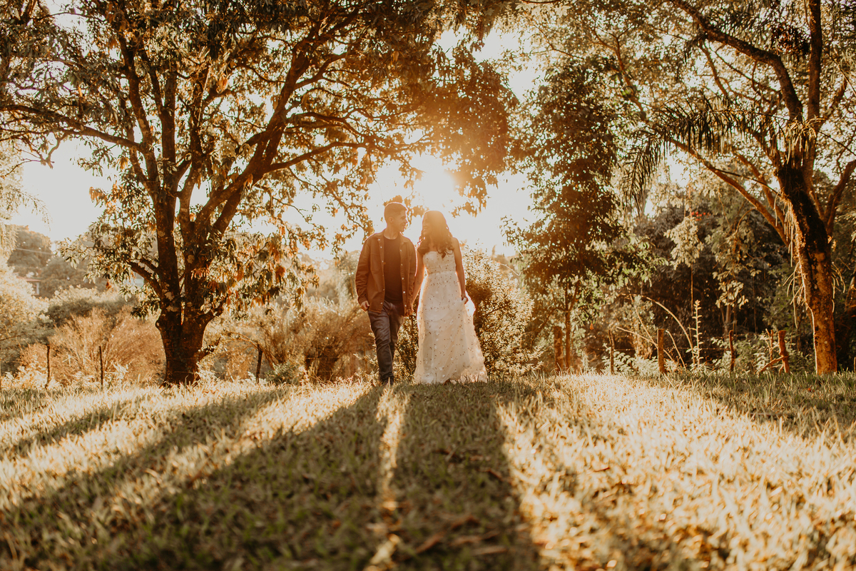 Ensaio Fotográfico Pré Wedding Noivos por do sol