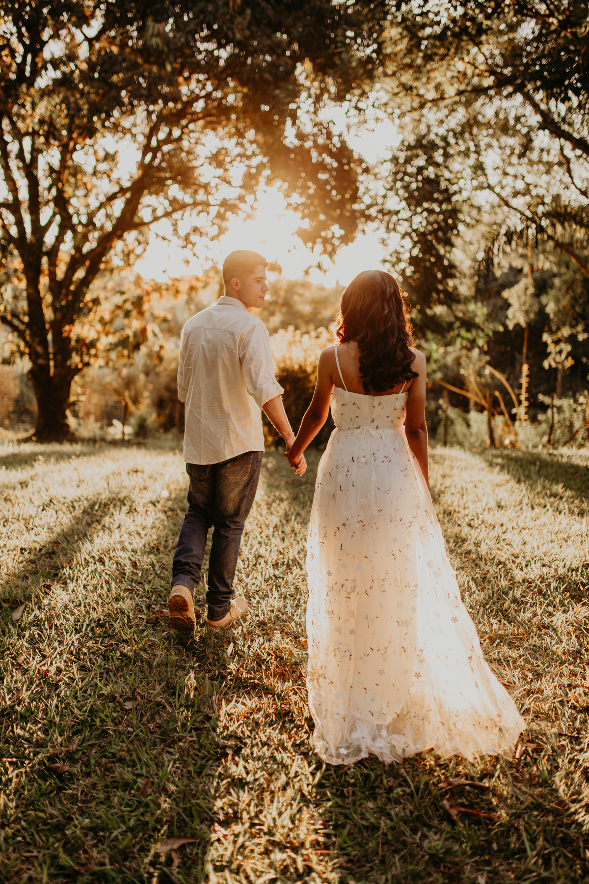 Ensaio Fotográfico Noiva Pré Wedding Noivos por do sol