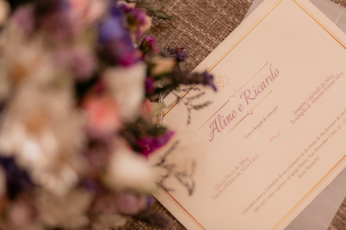 detalhes noiva buquê