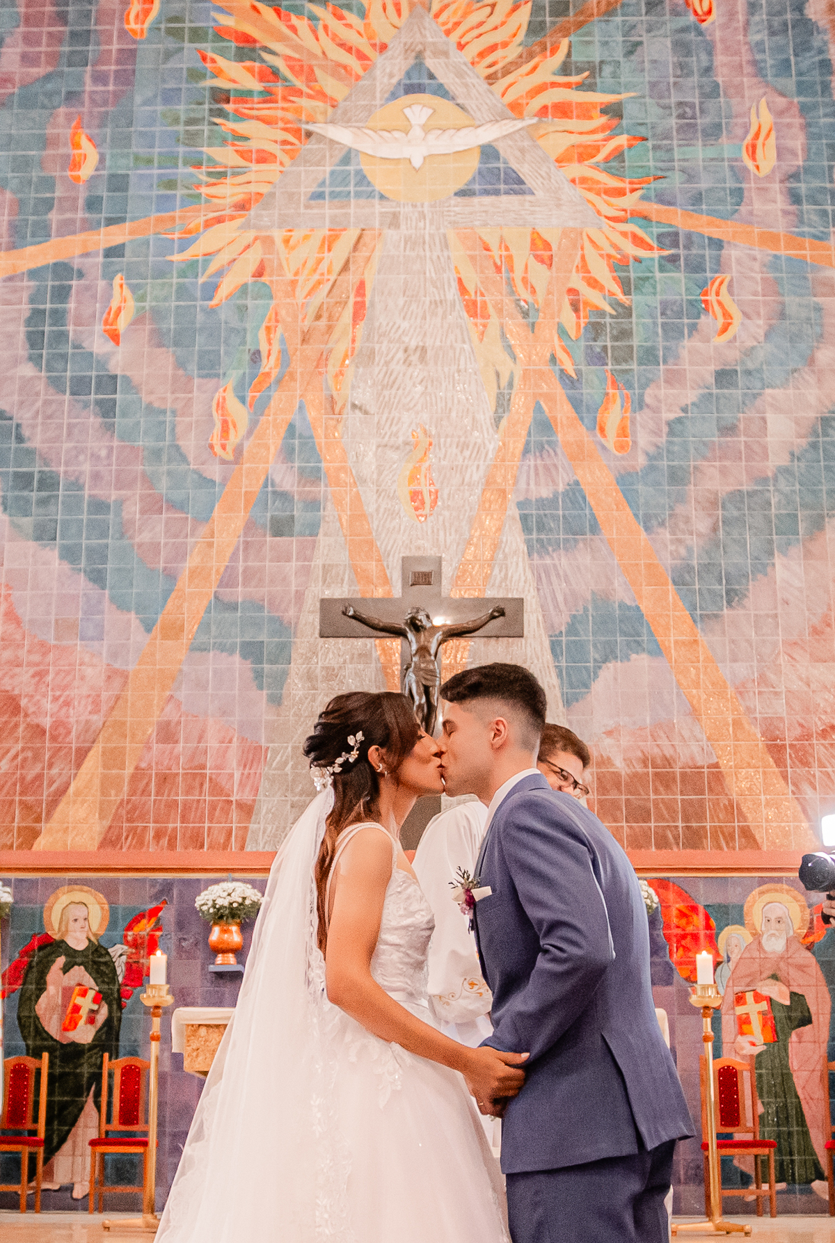 Noiva vestido de noiva casamento igreja emoção amor inesquecível