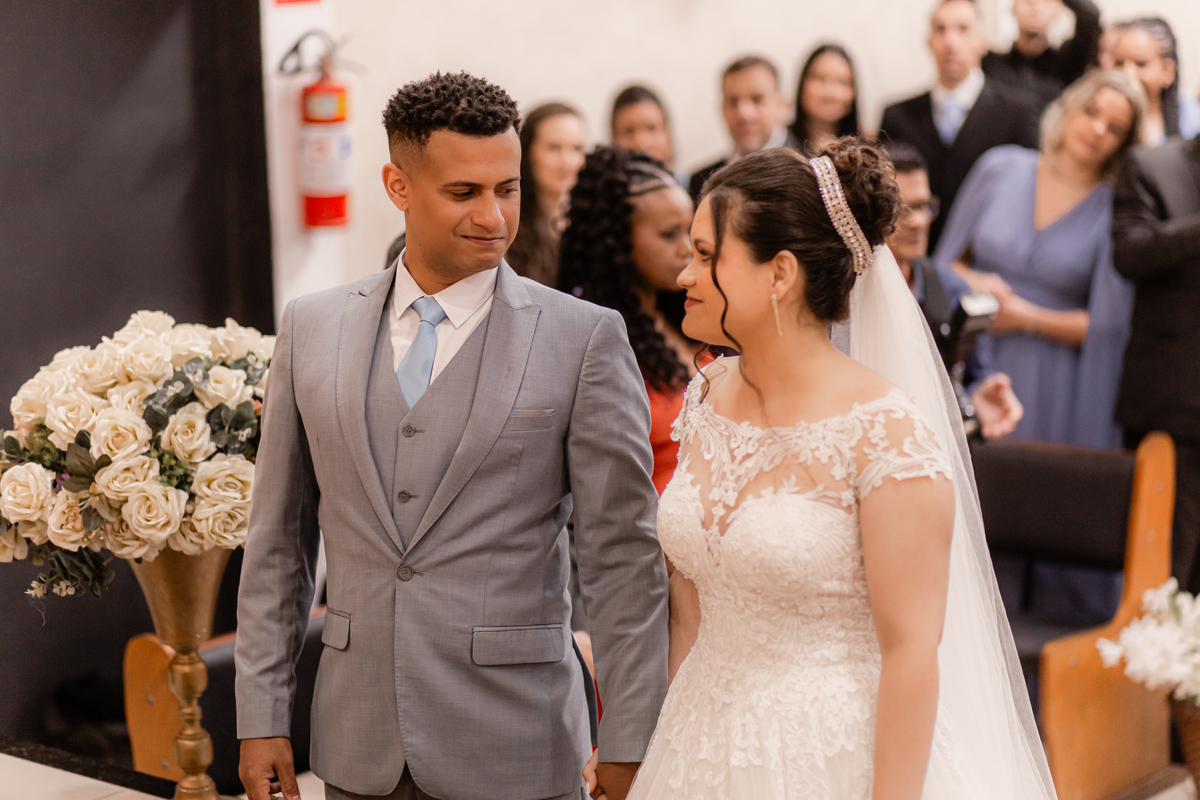 Cerimônia casamento vestido de noiva 