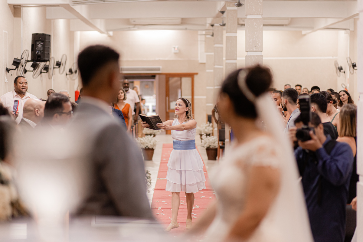 Cerimônia casamento vestido de noiva 