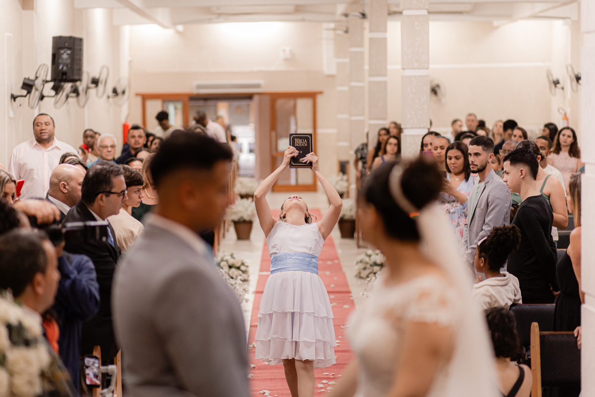 Cerimônia casamento vestido de noiva 