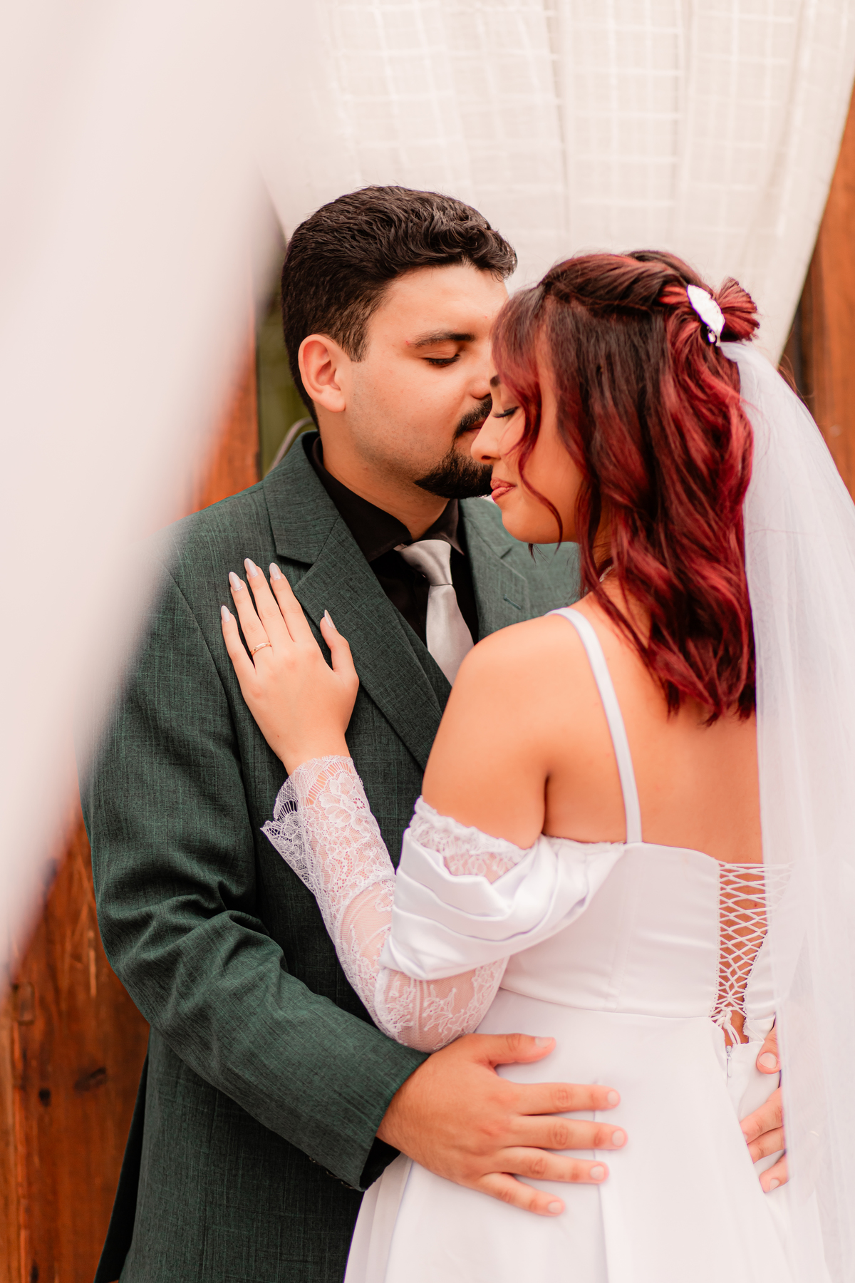 Casamento noiva alegria emoção amor