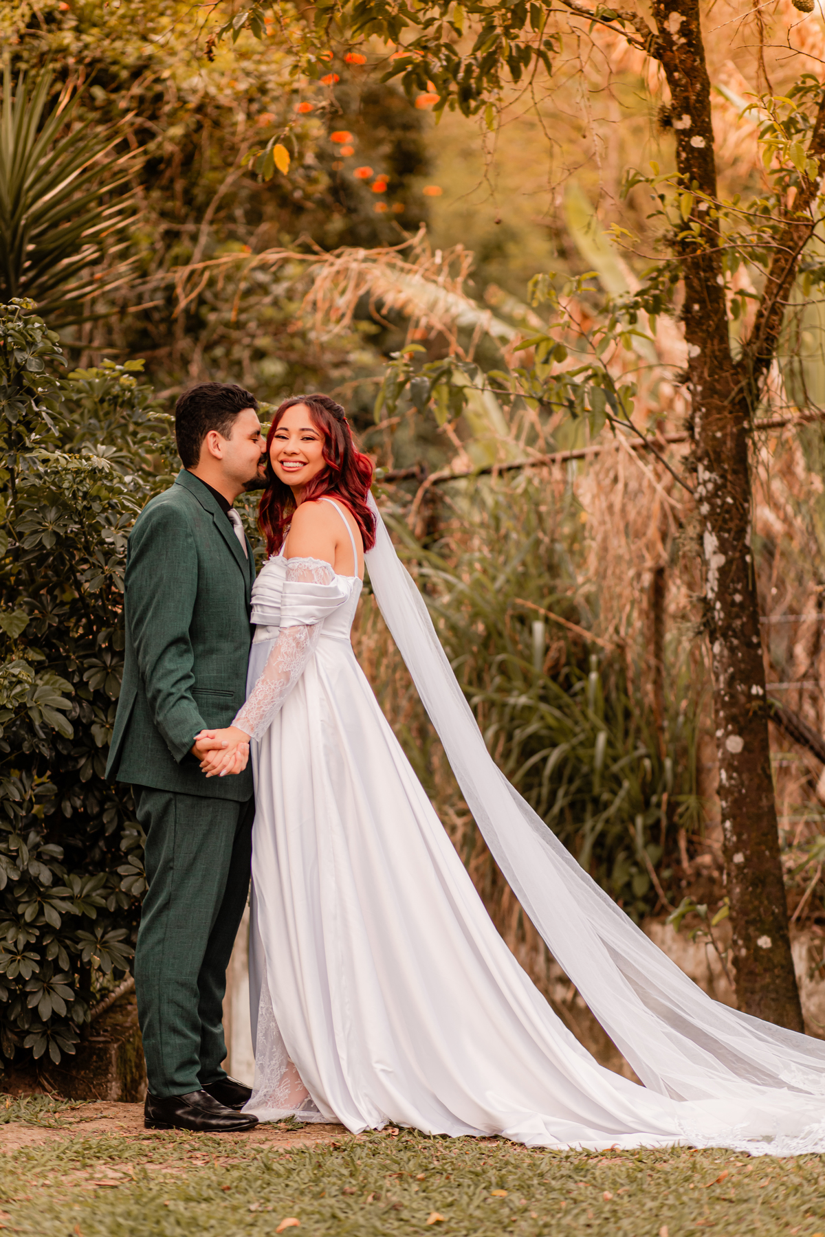 Casamento noiva alegria emoção amor