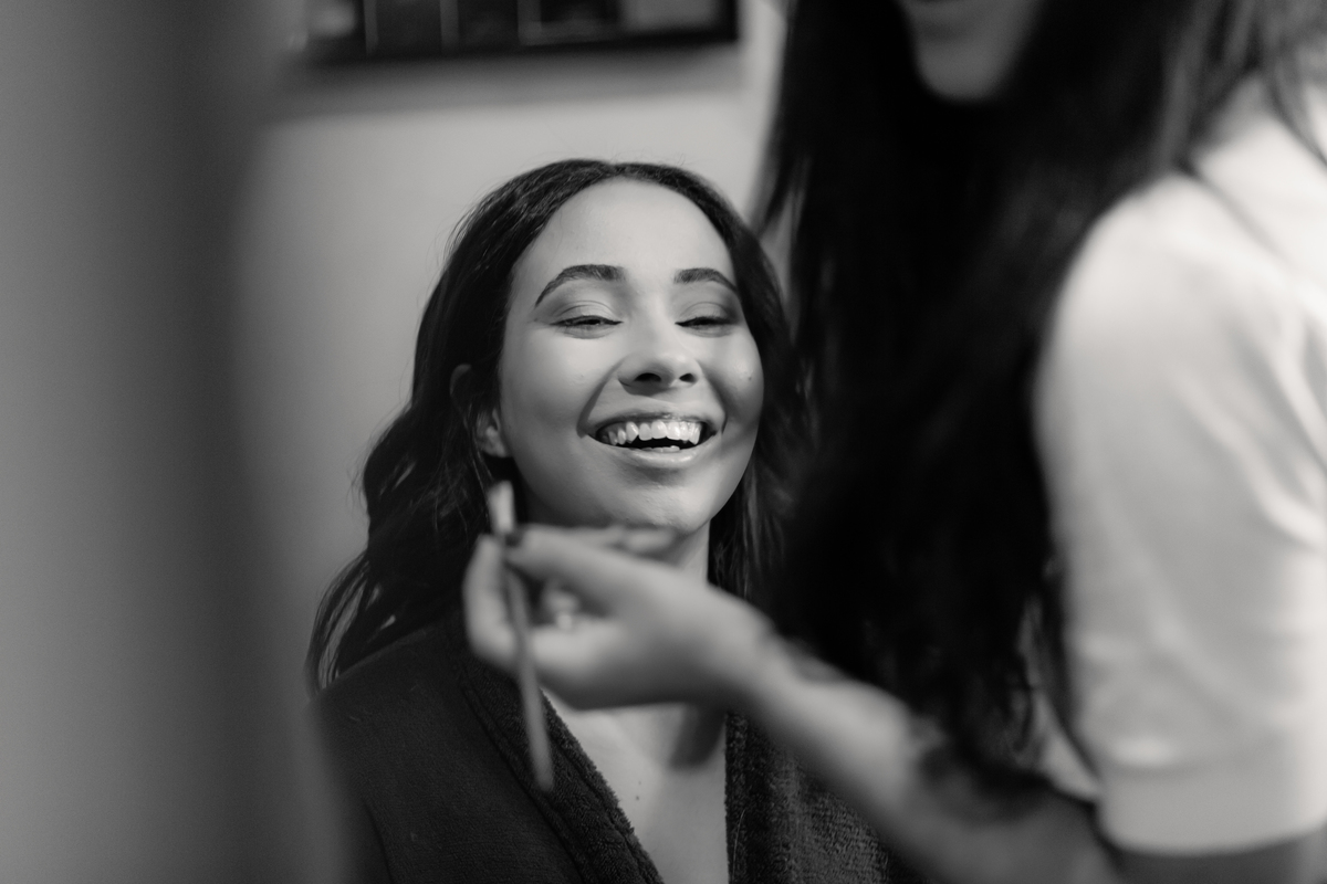 Making of noiva casamento alegria emoção