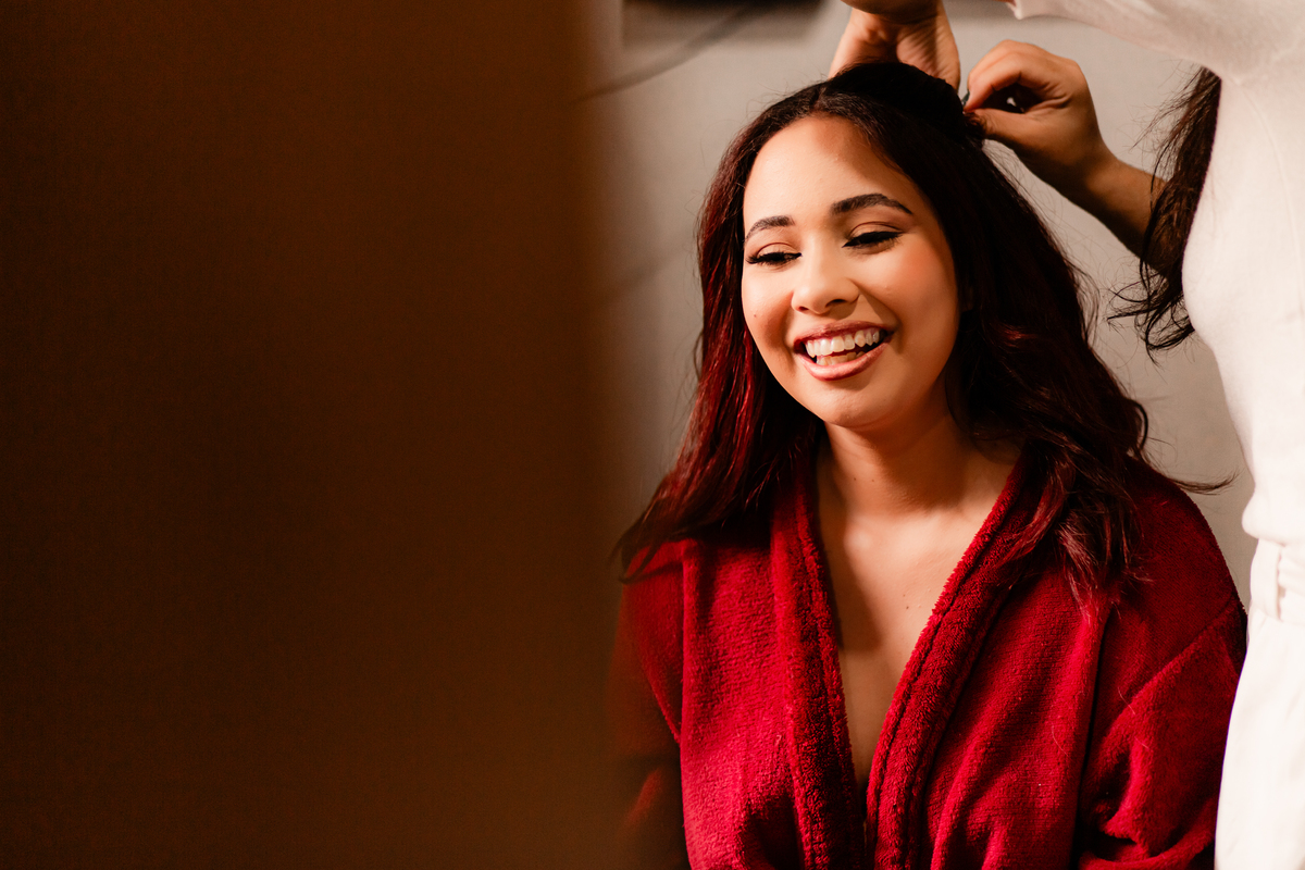 Making of noiva casamento alegria emoção