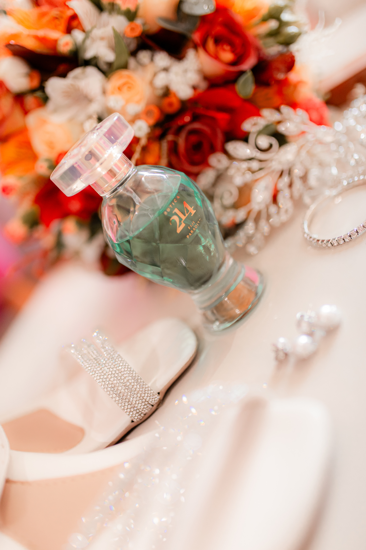 Making of Noiva Casamento Vestido de noiva Buquê de Noiva