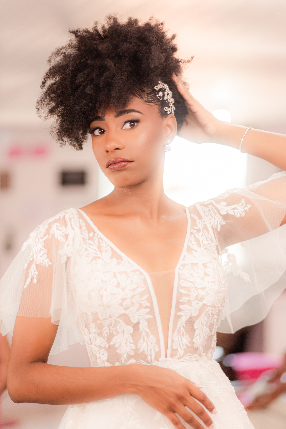 Making of Noiva Casamento Vestido de noiva Buquê de Noiva