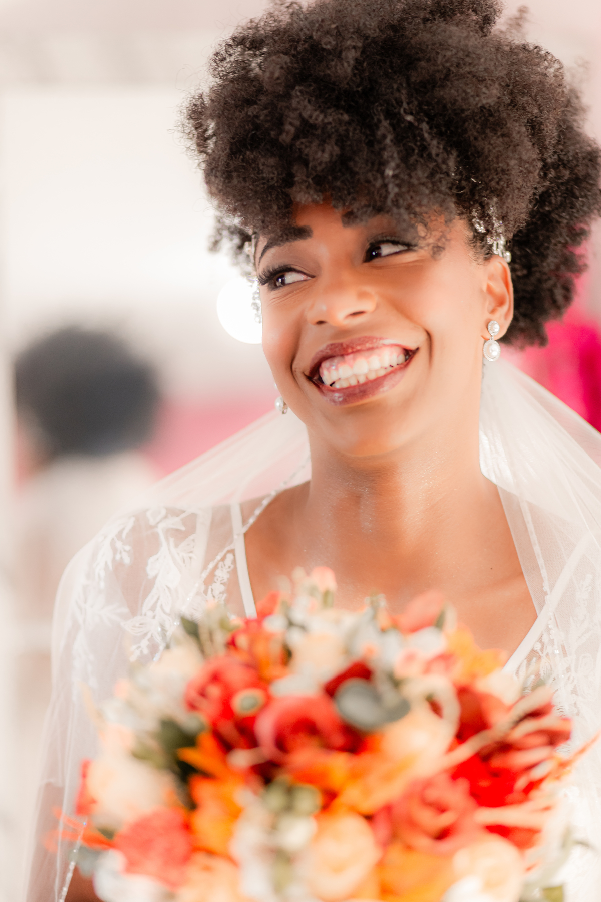 Making of Noiva Casamento Vestido de noiva Buquê de Noiva