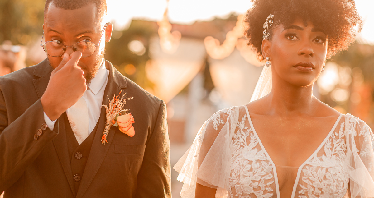 Casamento Por do Sol Amor Noivos Vestido de noiva Emoção Alegria